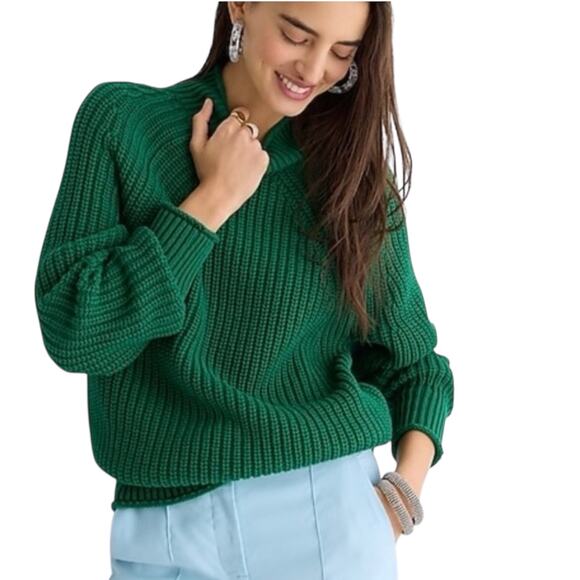 J. Crew Relaxed Rollneck Knit Sweater Size Medium - Picture 3 of 7